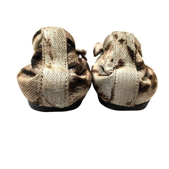 Lanvin Animal Print Fabric Ballet Ballerina Flats Run Small - Picture 2 of 8